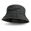 Black Grey Coloured Trim Bucket Hats